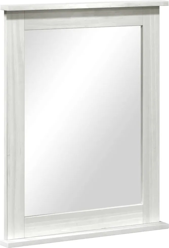 vidaXL Tükör tükörrel VIGO Antik fehér 55,5 x 5 x 70 cm Tömör fenyőfa