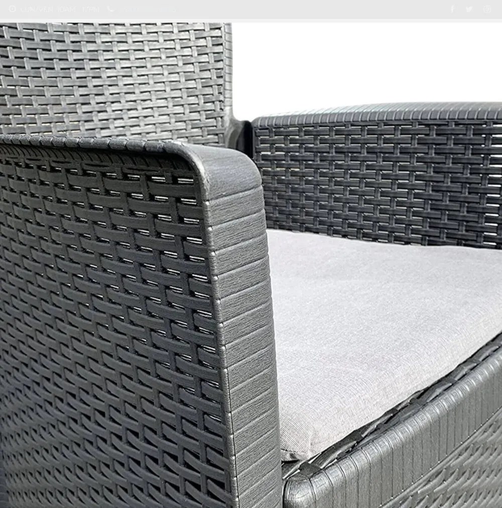 Tikka 2 személyes kerti bútor szett Antracit X