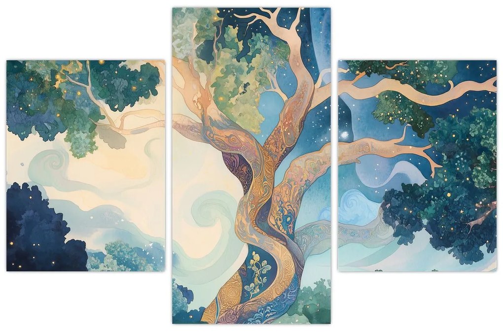 Kép – Kozmikus fa (90x60 cm)