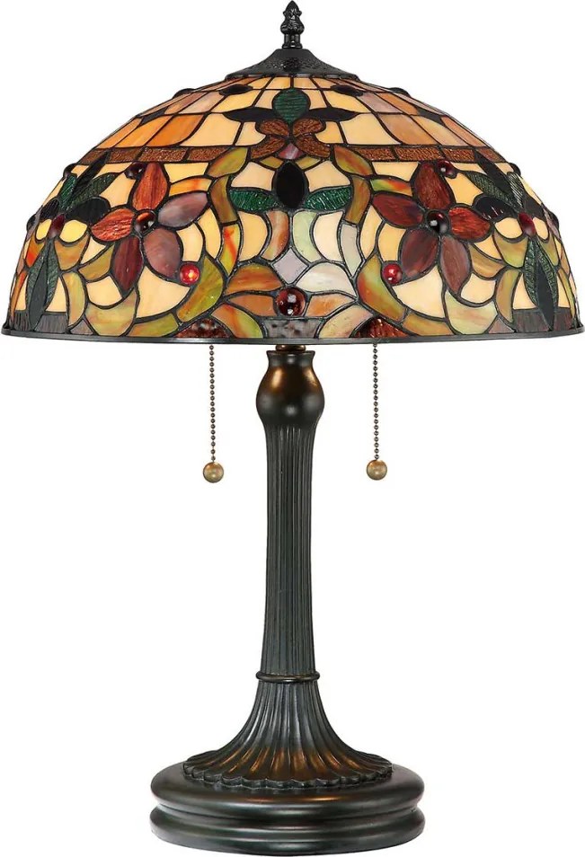 Quoizel KAMI QZ-KAMI-TL Asztali lámpa 2x60W/E27