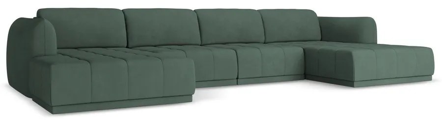 Zöld sarokkanapé Hoku – Makamii