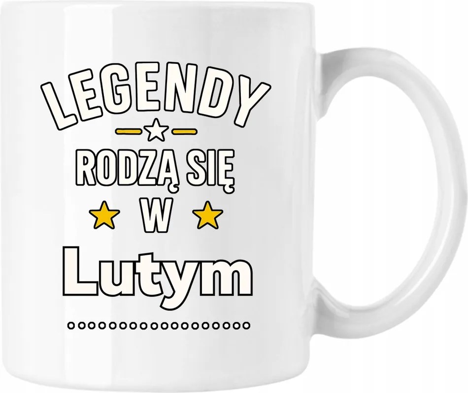 Bögre Legenda Születésnap Február Fehér 330ml