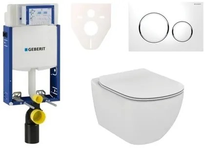 Fali WC szett Geberit befalazáshoz + Ideal Standard Tesi WC 110.302.00.5NE4