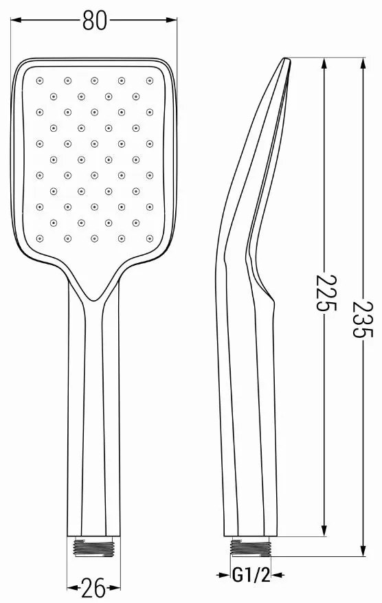 Mexen tartozékok - 1 pontos kézizuhany készlet R-62, arany, 785626052-50