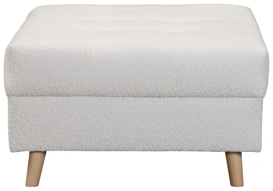 Fehér buklé puff Ariella – Ropez