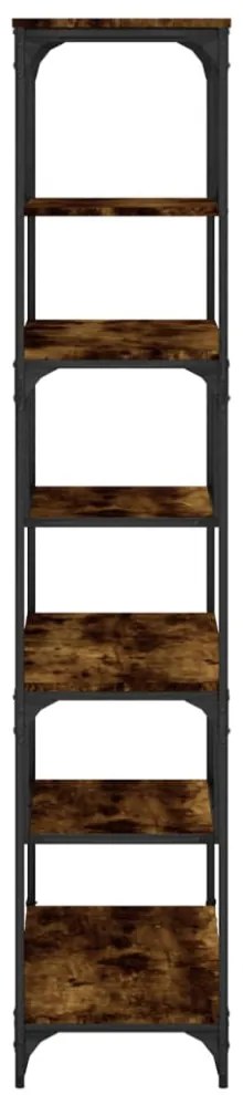 füstös tölgy színű szerelt fa könyvespolc 81 x 36 x 176 cm
