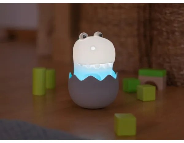 MegaLight - LED RGB Dimmelhető újratölthető gyermek érintős lámpa DIGGY DINO LED/5V