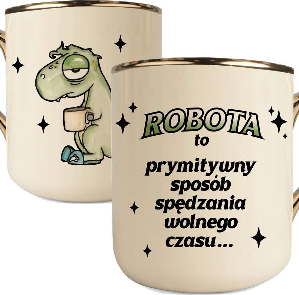 A Krém-arany Robot Bögre Egy Primitív Módja A Szabadidő Eltöltésének