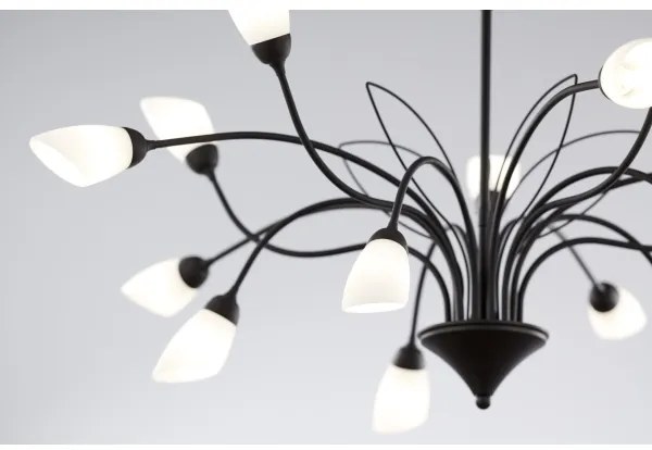 Jupiter 2057 - Láncos csillár GLORIOSA 15xG9/14W/230V fekete