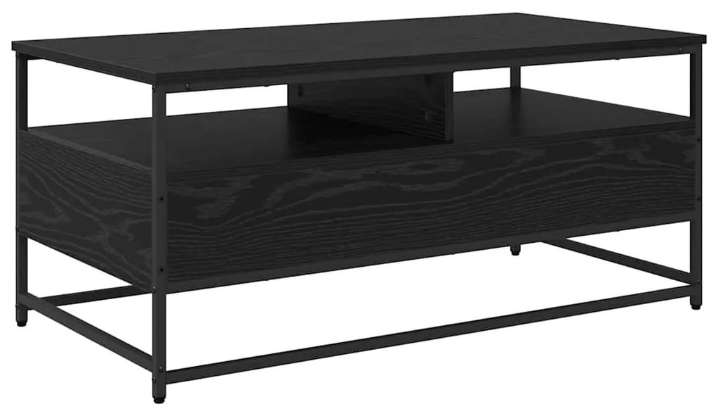 Dohányzóasztal fiókkal Musta tammi 100 x 51 x 45 cm Faanyag