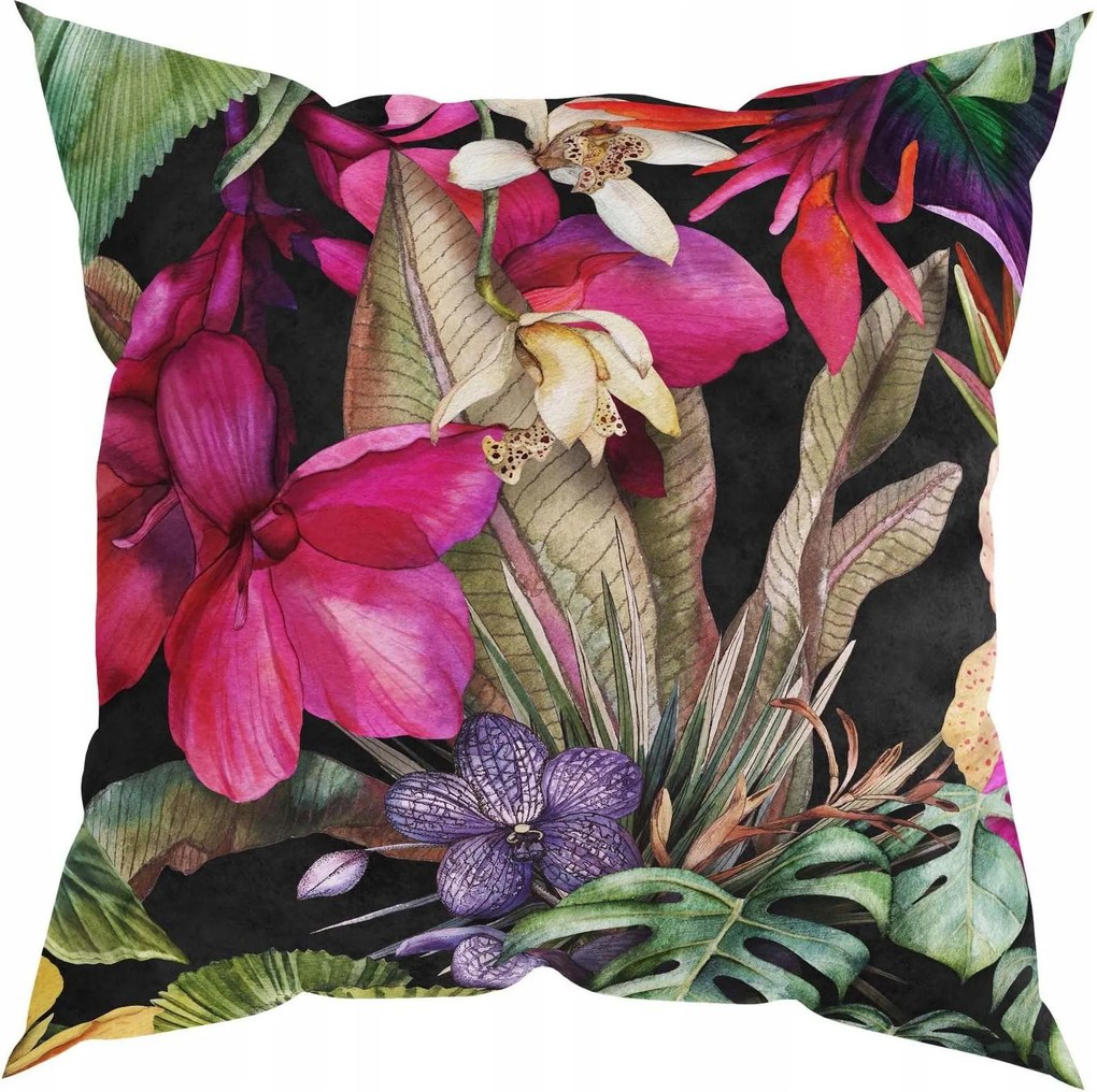 Párnahuzat 40x40 Virágok Levelek 8554