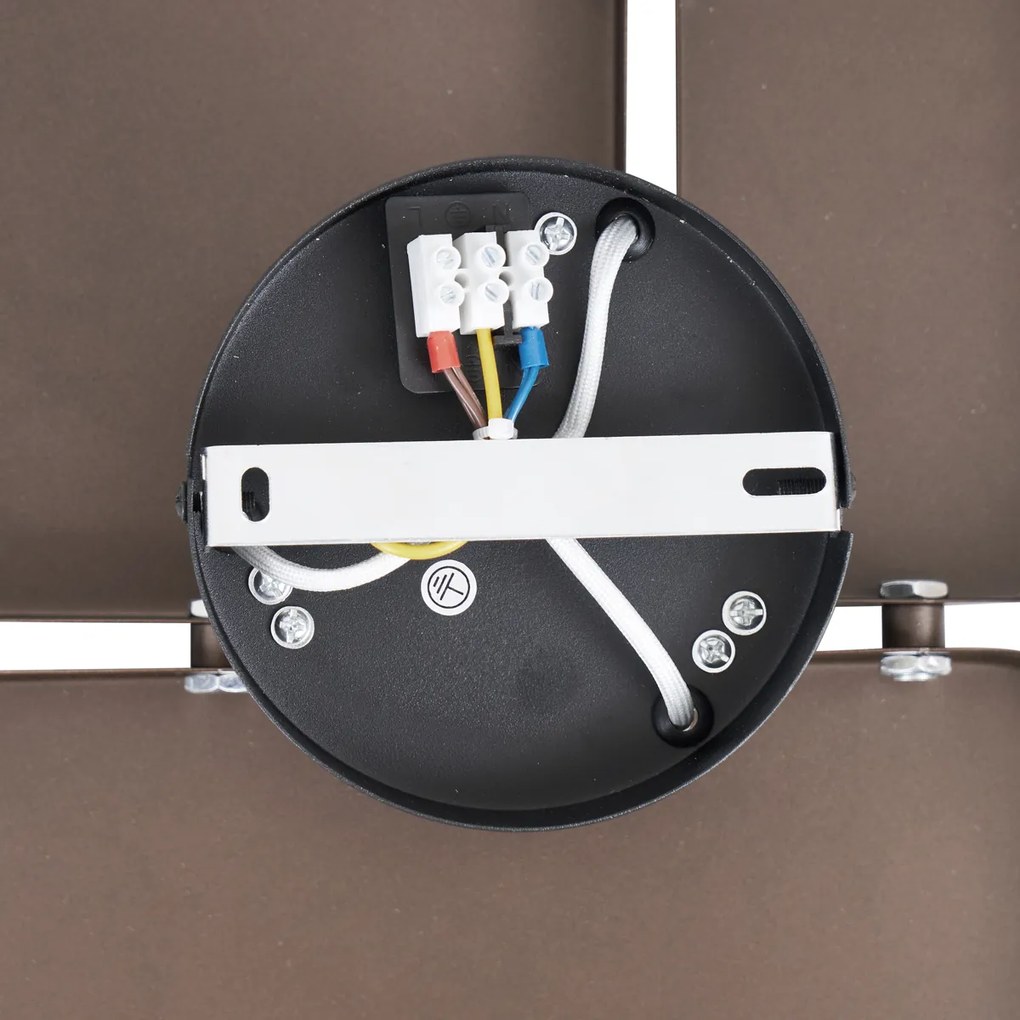 Dizájner bronz fali lámpa 3 égős - Planes