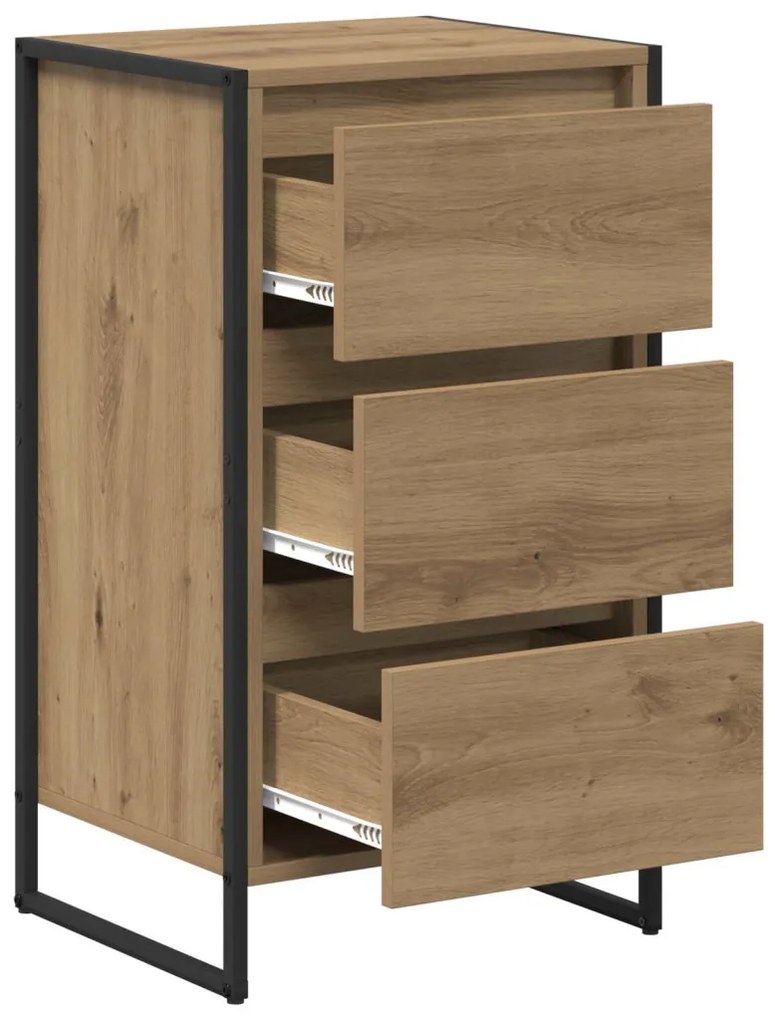 Széf fiókkal Művészi tölgy 42 x 36 x 75.5 cm Faanyag