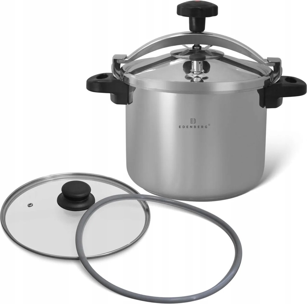 Nagynyomású kukta acél fazék Nagy 5,0L 22cm Indukciós Edenberg 5731