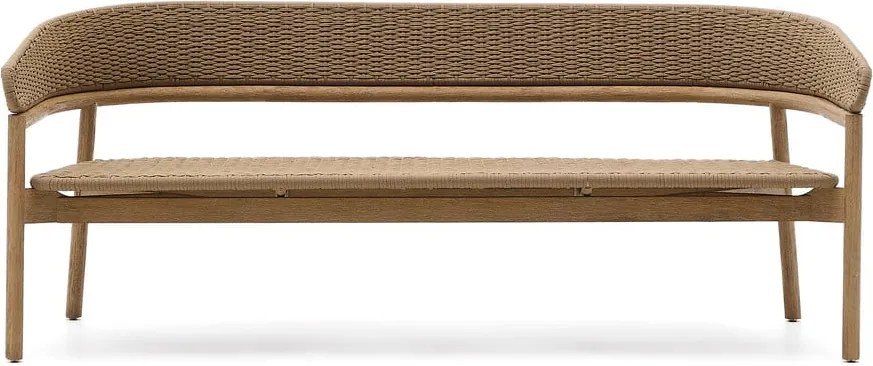 Bézs-natúr színű akácfa kerti kanapé Arinella – Kave Home