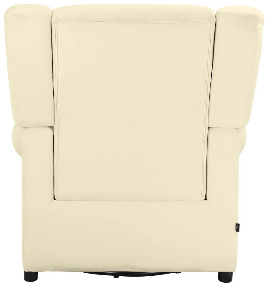 Fehér bársony chesterfield-hinta fotel Lillyse – Støraa