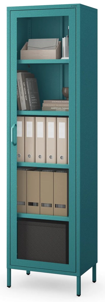 LUIGI vitrin, 500 x 1800 x 350 mm, Modern: tengerkék