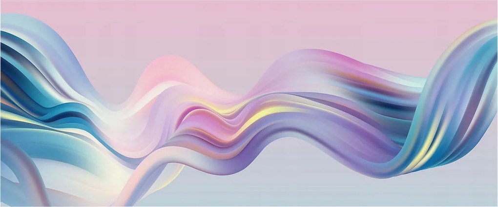 Fotótapéta Flizelin Dekoratív az irodába Színes hullámok 250x104 Ragasztó