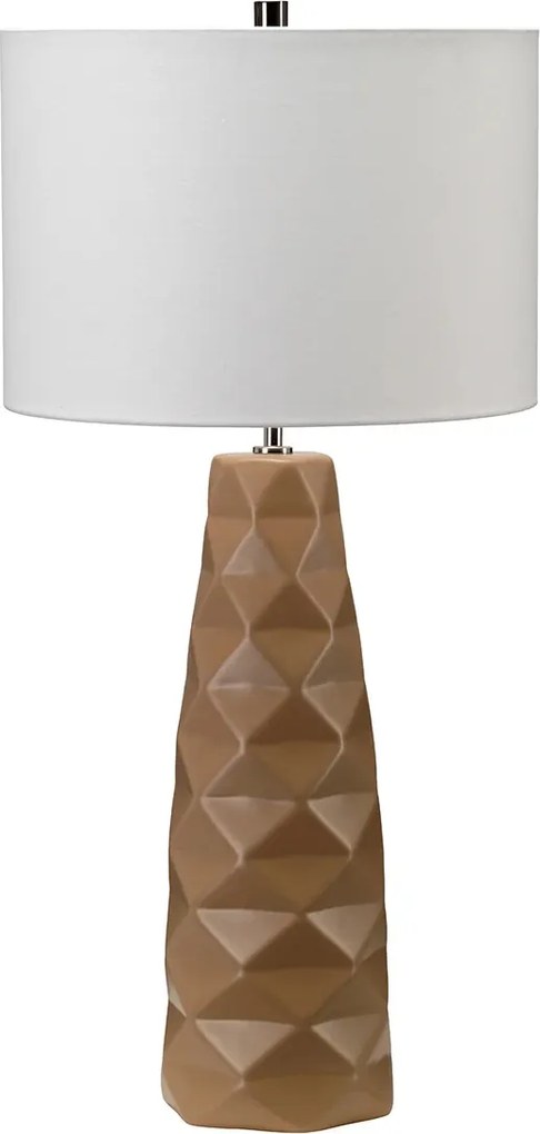 Asztali lámpa modern vintage karamell barna krémszínű 75 cm Elstead