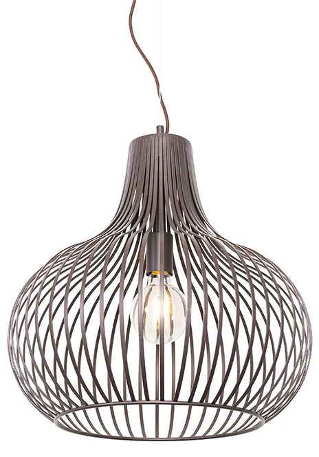 Modern függőlámpa barna 48 cm - Saffira