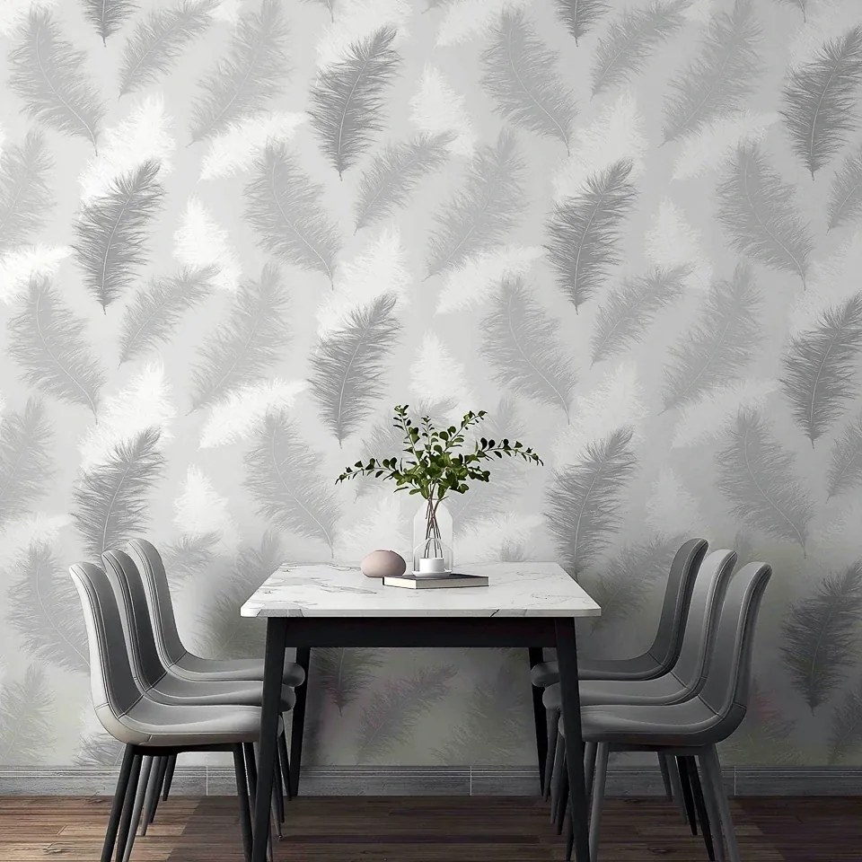 Arthouse Signature 1 Sussoro Feather szürke tollmintás papír tapéta – 901705