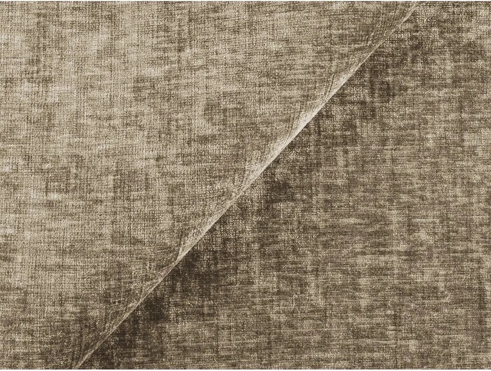 Világosbarna zsenília kinyitható sarokkanapé (bal oldali-heverő résszel) Kuki – Makamii