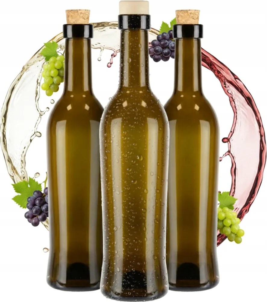 10x Üvegpalackok Toscana 500ml Bor Tinktúra Olíva Ecet Likőr