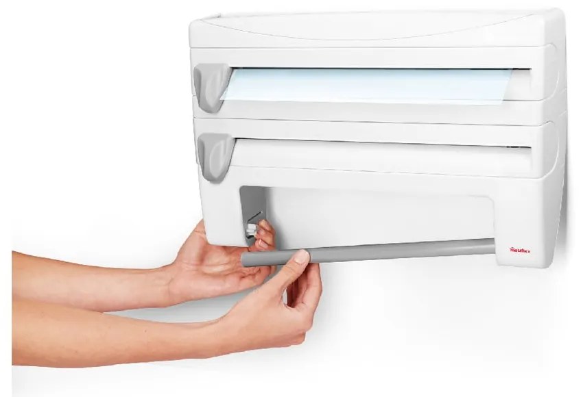 Többfunkciós konyhai adagoló és tartó polc, hossz 38 cm - Metaltex