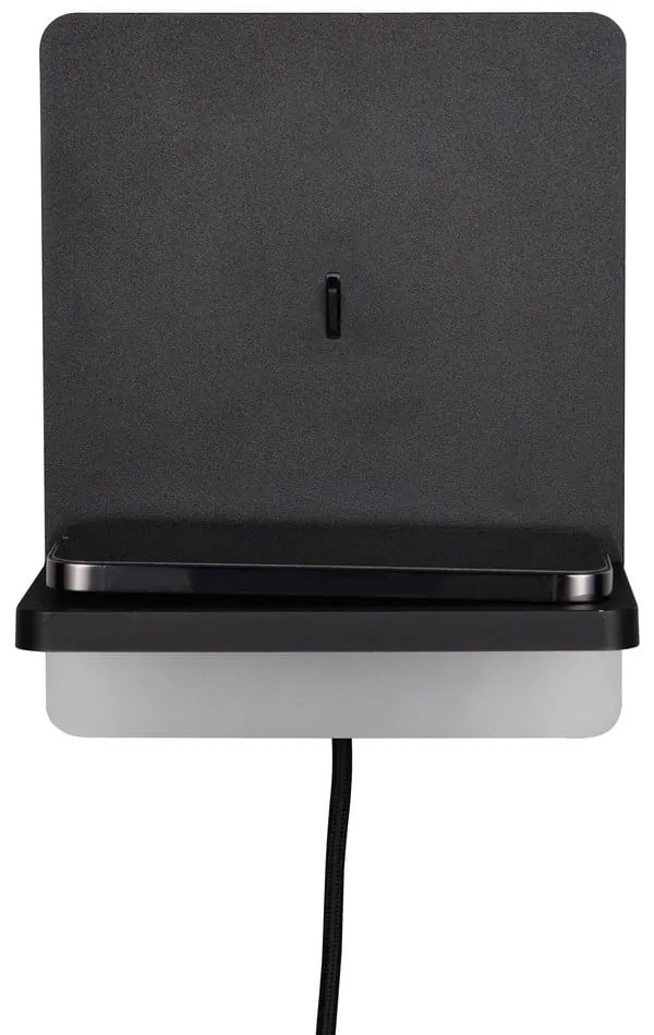 Matt fekete LED dimmelhető fali lámpa Fairfield – Trio