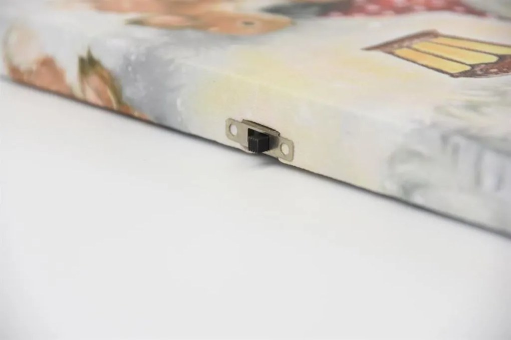 Fali kép Téli törpék LED 30 x 40 cm