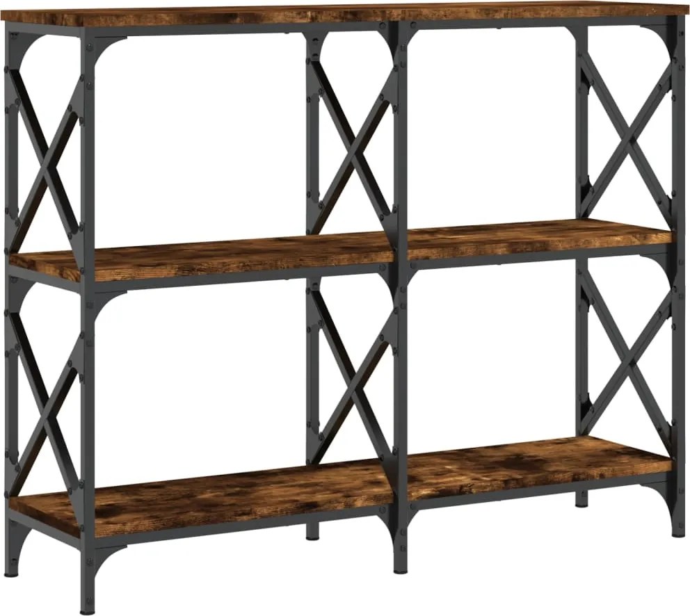 vidaXL füstös tölgy színű szerelt fa tálalóasztal 100 x 28 x 80,5 cm