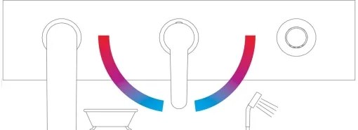 Ravak X070142 - PURI 3-lyukú kádcsaptelep, fényes króm