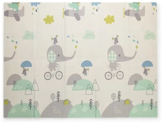 PETITE&MARS - Összecsukható játékszőnyeg CAMPY ELEPHANT&CITY
