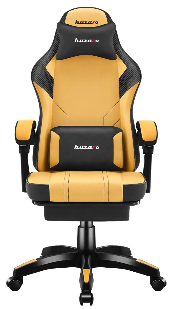 Gamer szék Space lábtartóval Yellow