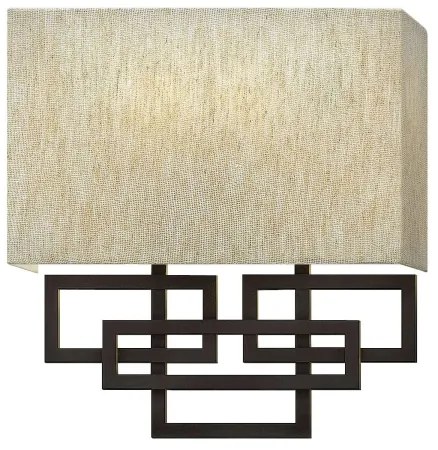 Hinkley HK-LANZA2 - Fali lámpatest LANZA 2xE14/40W/230V bronz