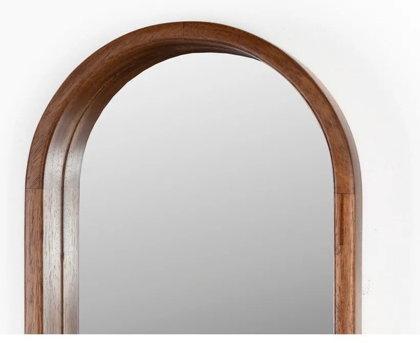 Fali tükör tömörfa kerettel 24x120 cm Nyko – White Label