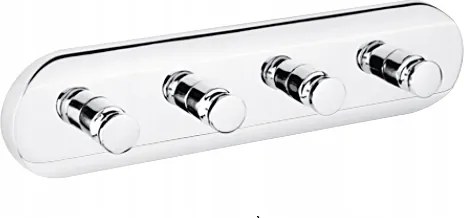 Nimco Uni fürdőszobai törölközőtartó 4 akasztóval Un 4054-4-26