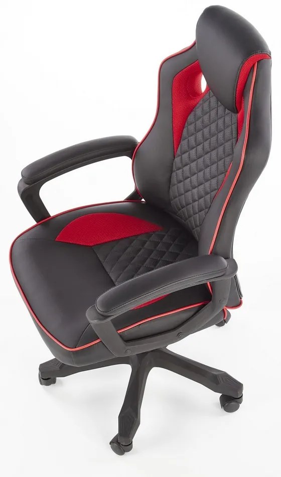 Baffin irodai fotel, fekete / piros