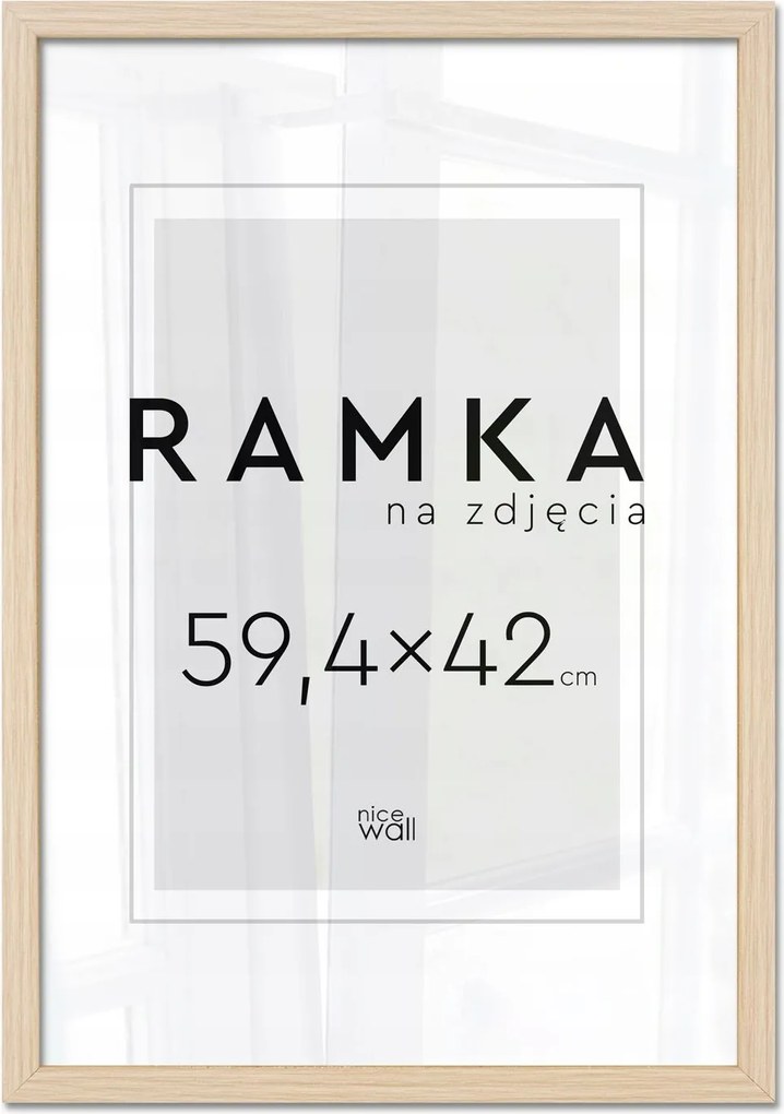 Képkeret A2 420x594 Képkeret Fotó 59,4x42 barna bükk