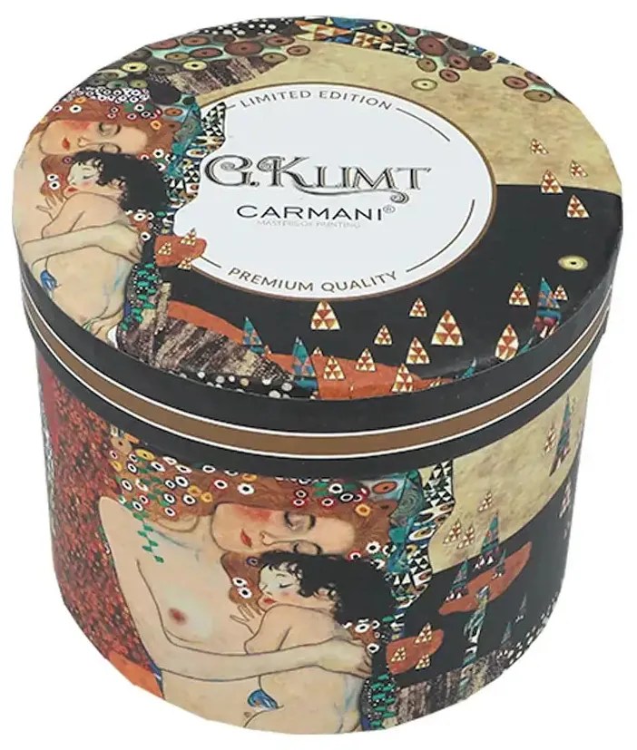 Porcelán bögre 400 ml fém díszdobozban Klimt Anya gyermekével