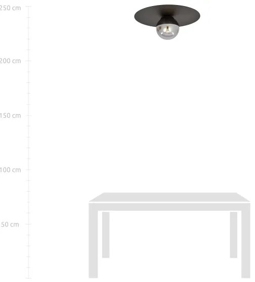 Mennyezeti lámpa SOLAR 1xE14/10W/230V fekete/szürke