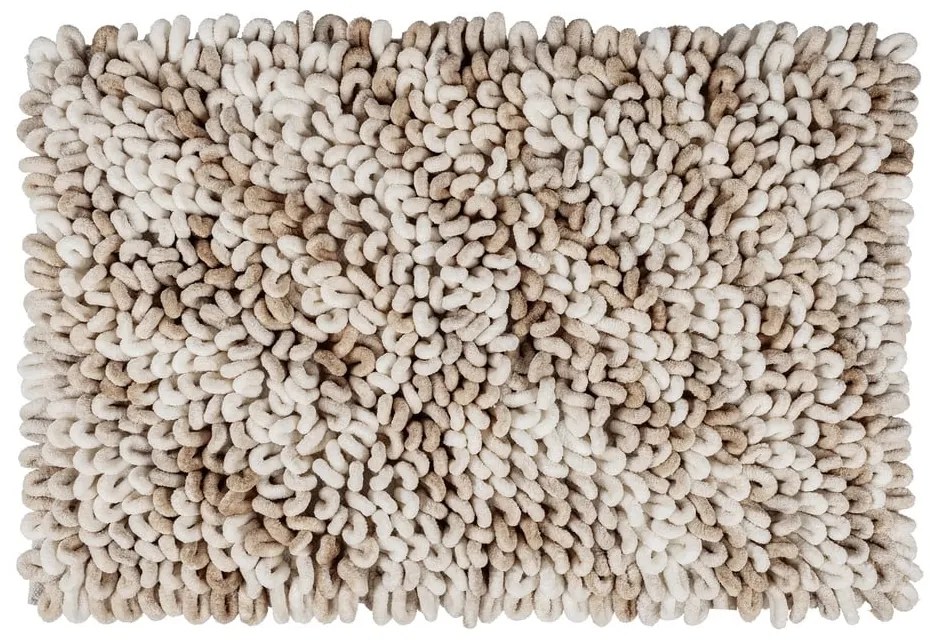 Bézs textil fürdőszobai kilépő 60x90 cm Lerici – Wenko