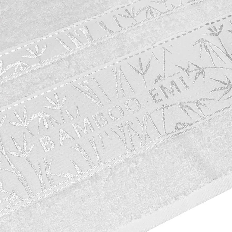 EMI fehér bambusz fürdőlepedő 70x140 cm