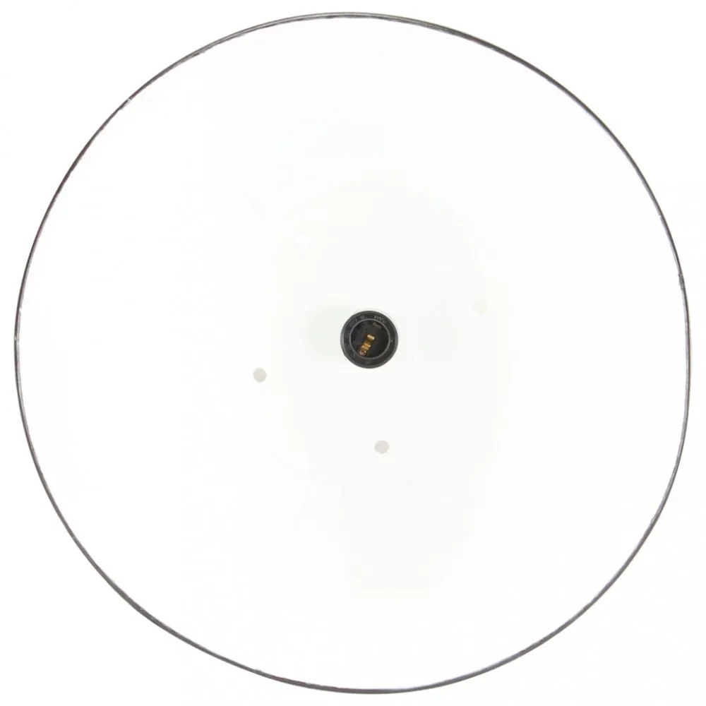 kerek fekete ipari függőlámpa 25 W 32 cm E27