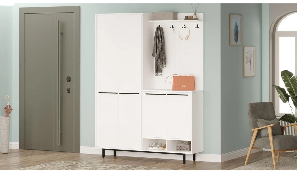 Előszoba fal Opuntia 1 (fehér) . Akció -25%. 1102438