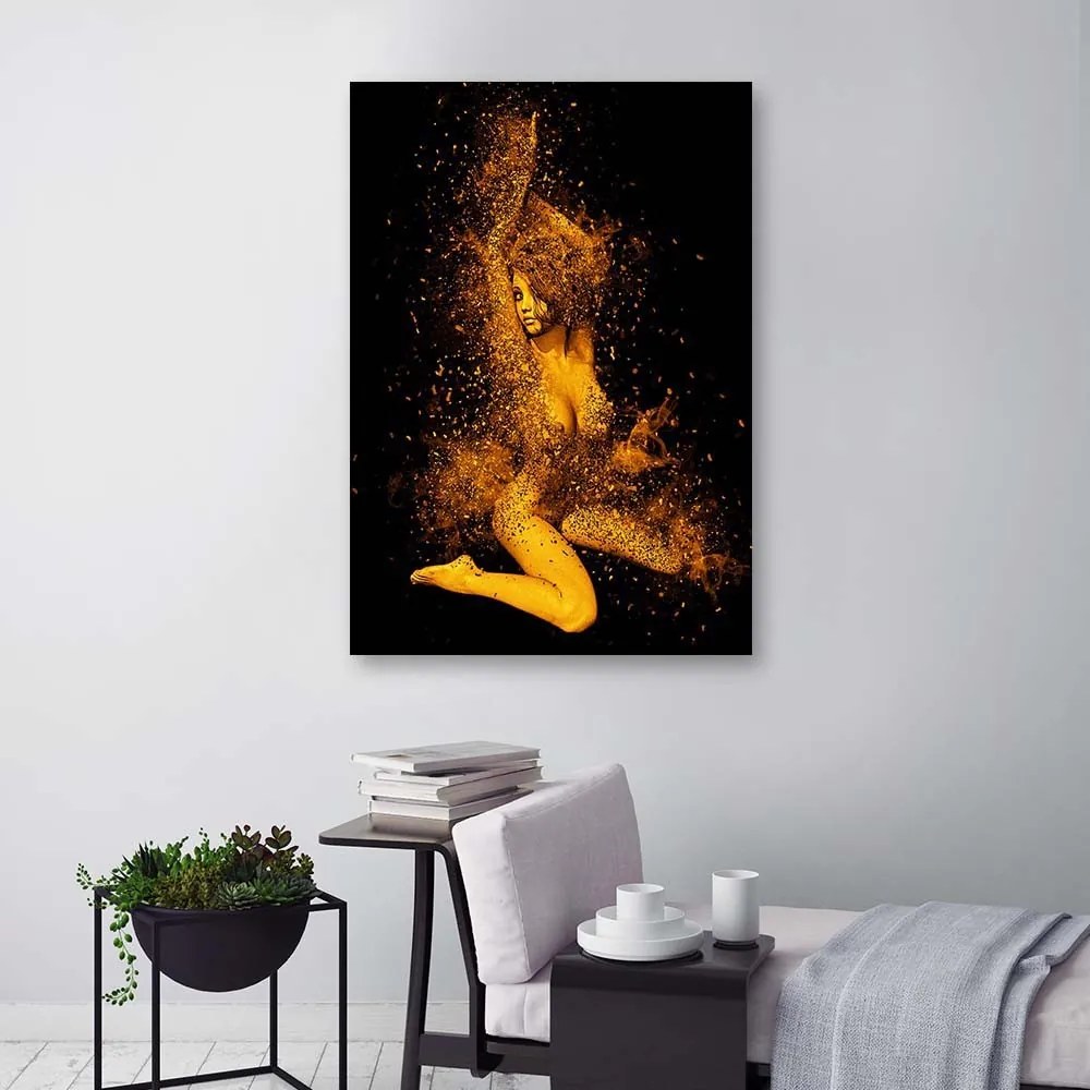 Gario Vászonkép Meztelen no aranyporban Méret: 70 x 100 cm