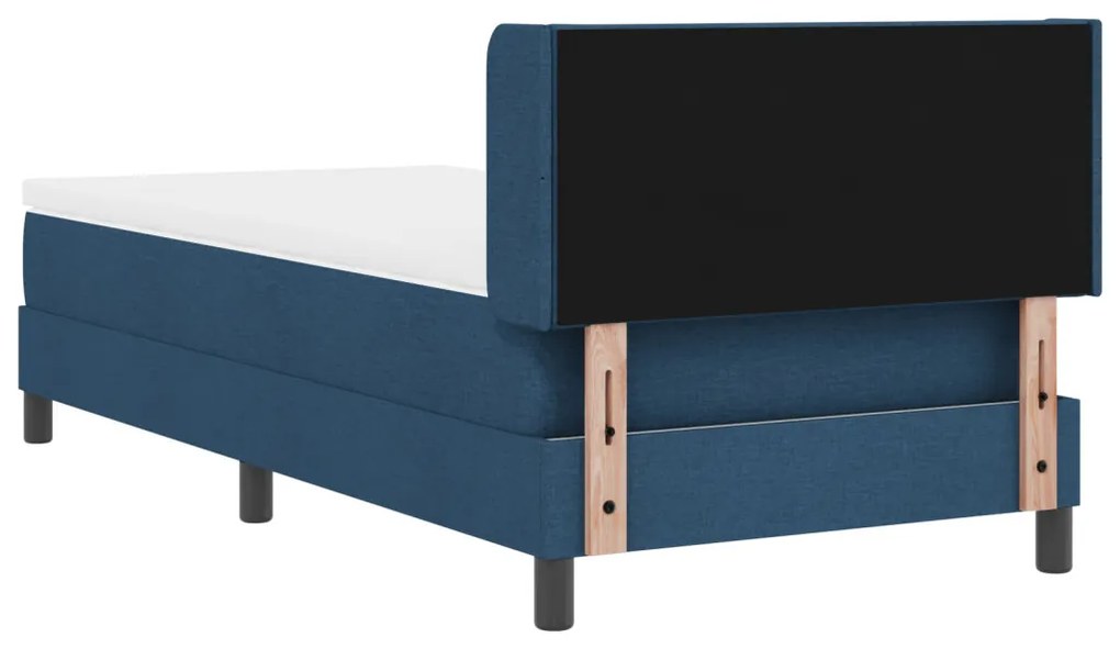 Boxspring Ágy Mattal - Kék - 100 x 200 cm - Szövet