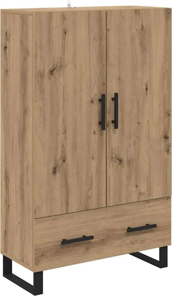 vidaXL Magasfiú fiókkal Artisan tölgy 69,5 x 30 x 115 cm Faanyag