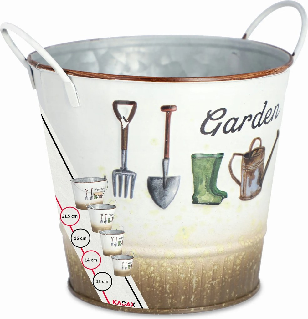 Virágtartó Fém Növény 14cm Dekoratív Virágtartó