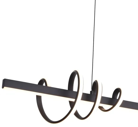 ONLI - LED Csillár zsinóron SWING LED/30W/230V 4000K fekete